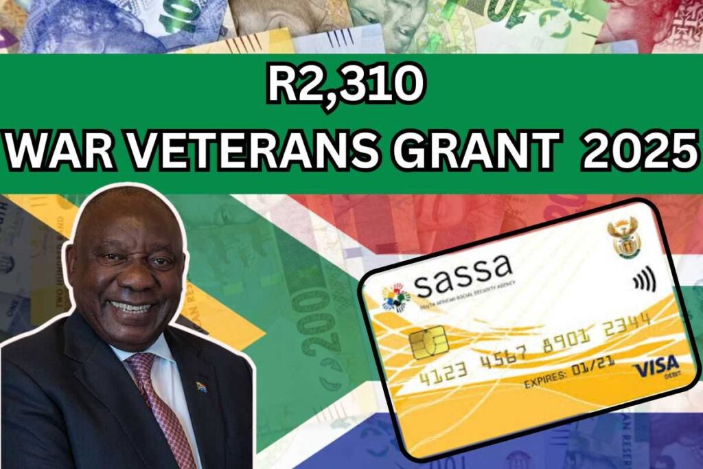 R2,310 War Veterans Grant In July 2025
